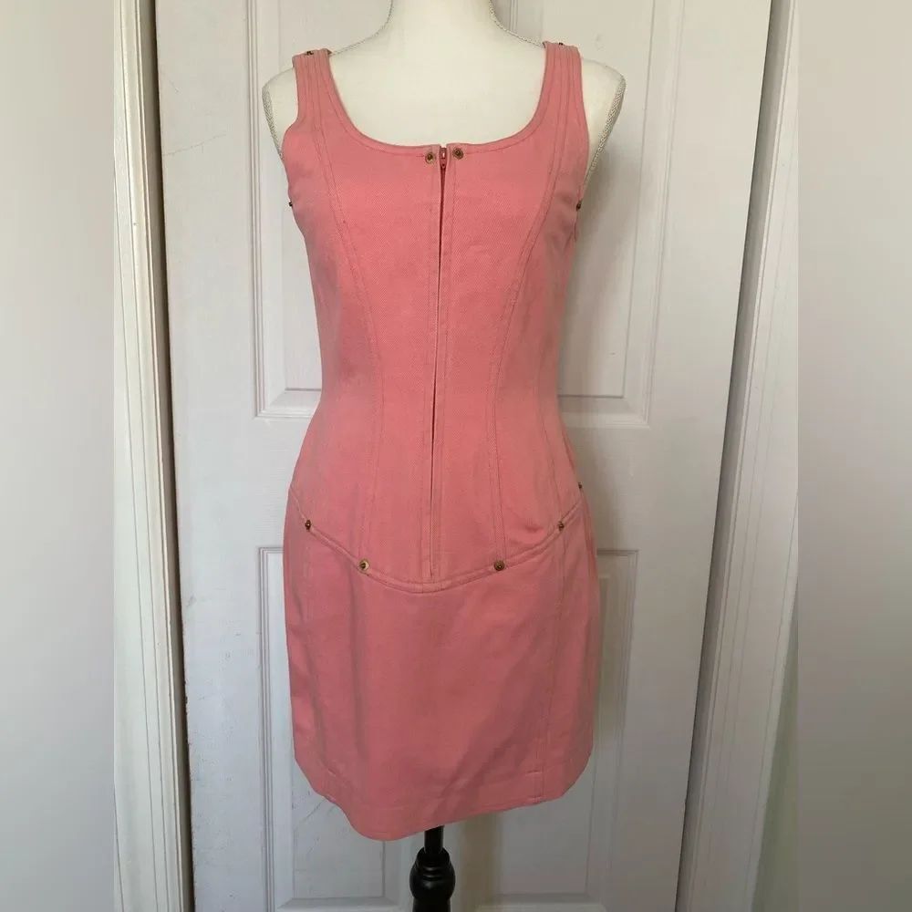 90s Anne Klein Sample Dress Bubble Gum Pink Dress
